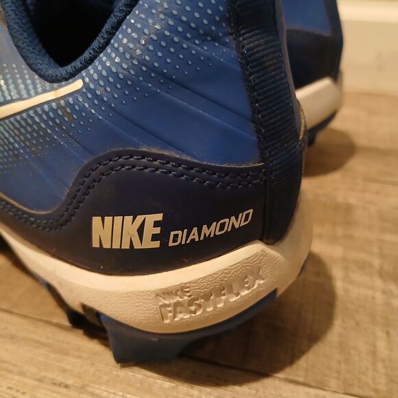 NIKE Alpha Hurricane 4 Keystone Hyper Royal Blue Baseball Cleats Men's Size 8 - Picture 4 of 9